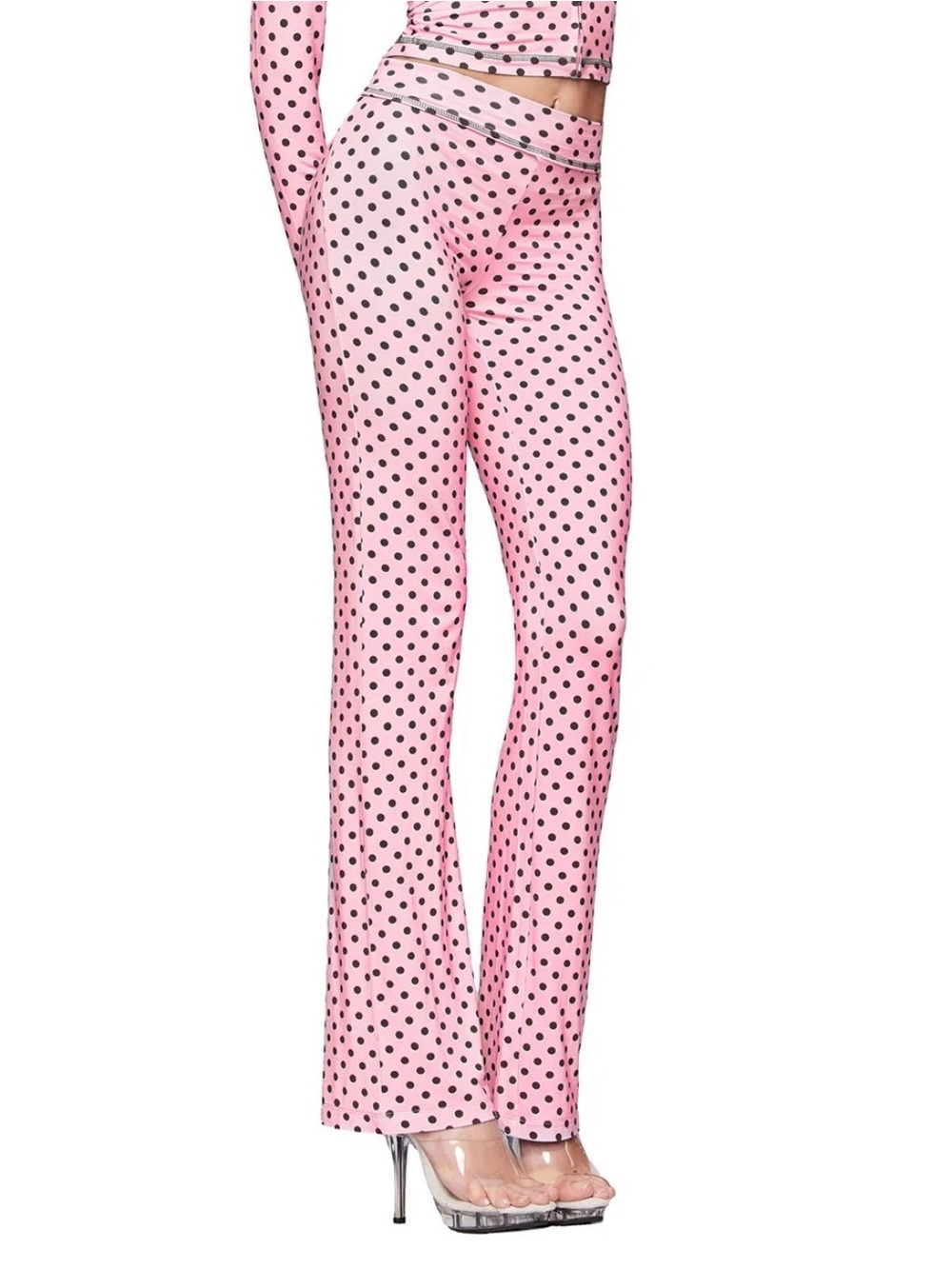 I AM GIA Blare Trackpant Pink Polka Dot XS NWT IN PACKAGE